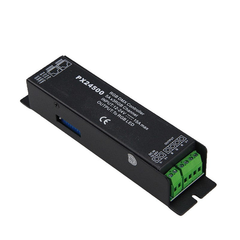 RGB 3 kanālu DMX-PWM LED vadība